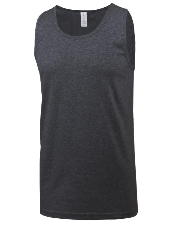 Mens Hipster Hip Hop Basic Tank Top Soft Premium Cotton Jersey Shirts, Small - 3XL Available