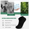 Bamboo Viscose Ankle Socks: No Show Low Cut Socks for Men Women Breathable Athletic Running Workout 6 Pairs