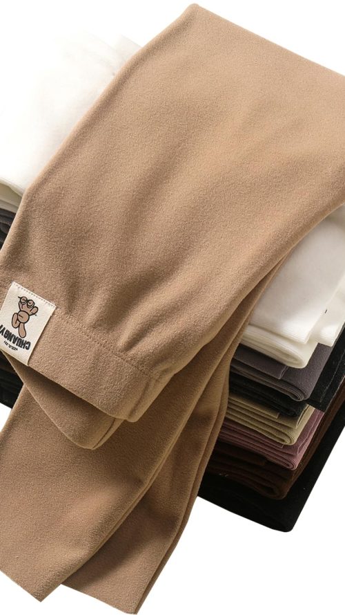 8 Pack Girls Leggings Yoga Pants for Girls Full Length Stretchy Pants Toddler Girl Solid Basic Leggings