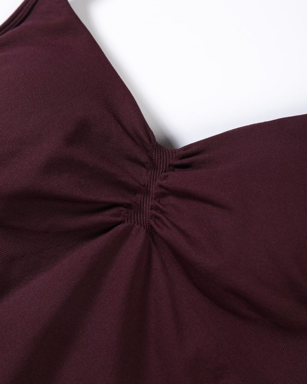 Influence Longline Strappy Workout Halter Tops for Women,Removable Cups Padded Bras Impact Gym Yoga Sleeveless Top