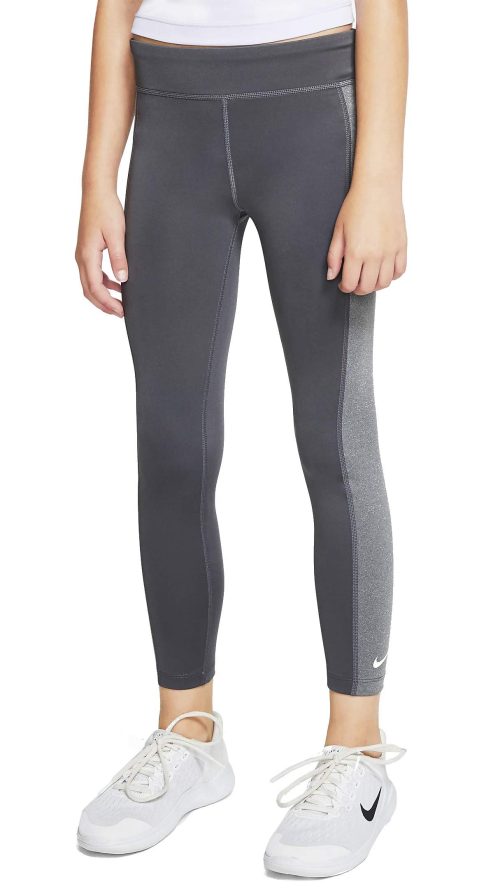 Kids Girl's All in Tights (Little Kids/Big Kids) Dark Grey/Dark Grey/Heather/White SM (7-8 Big Kids)