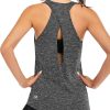 ICTIVE Womens Cross Backless Workout Tops for Women Racerback Tank Tops Open Back Running Muscle Tank Yoga Shirts