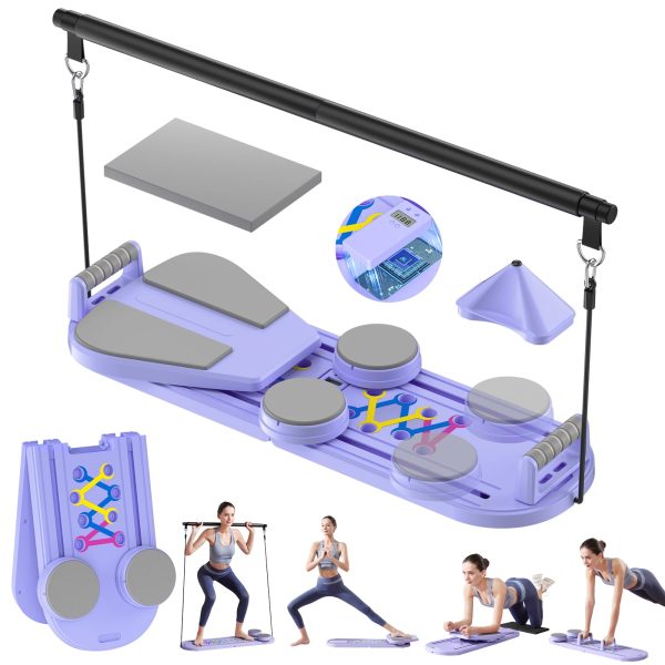 Professional Pilates Reformer Board - Foldable Home and Studio Pilates Equipment for Full Body Workout, Unisex | Portable Gym