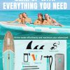Inflatable Stand Up Paddle Board with SUP Accessories, Anti-Slip EVA Deck, 10’6’’ Inflatable Paddle Boards for Adults & Youth of