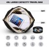 Multifunctional Gym Bag for Women, Black with USB Charging Port, 40L Waterproof Duffel Bag for Travel, Gym, Yoga, Weekender,