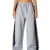Wide Leg Sweatpants Women Baggy Graffiti Heart Lounge Pants with Pockets