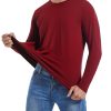 3 Pack Men's Cotton Shirt Loose Fit Long Sleeve T-Shirt Moisture Wicking Crew Neck Shirts Comfort Casual Base Layer Tops