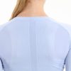 Seamless Workout Shirts for Women Long Sleeve Yoga Tops Sports Running Shirt Breathable Athletic Top Slim Fit
