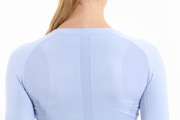 Seamless Workout Shirts for Women Long Sleeve Yoga Tops Sports Running Shirt Breathable Athletic Top Slim Fit