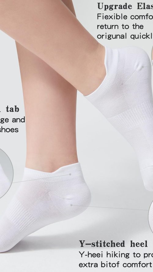 Ankle Socks Women's and Mens - 6/10 Pairs Low Cut Tab & No Show Athletics Running Socks