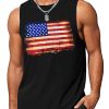 4th of July Tank Top Men American Flag Patriotic Sleeveless Shirts USA Stars and Stripes Independence Day Muscle Tanks