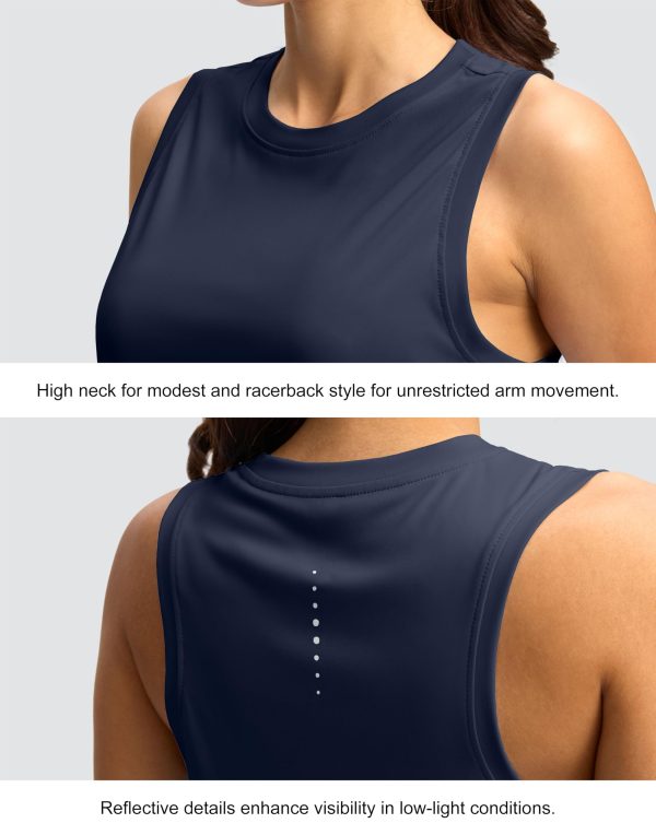 Women's Sleeveless Workout Tops Lightweight Tennis Yoga Athletic Running Shirts Racerback Tank Tops for Women