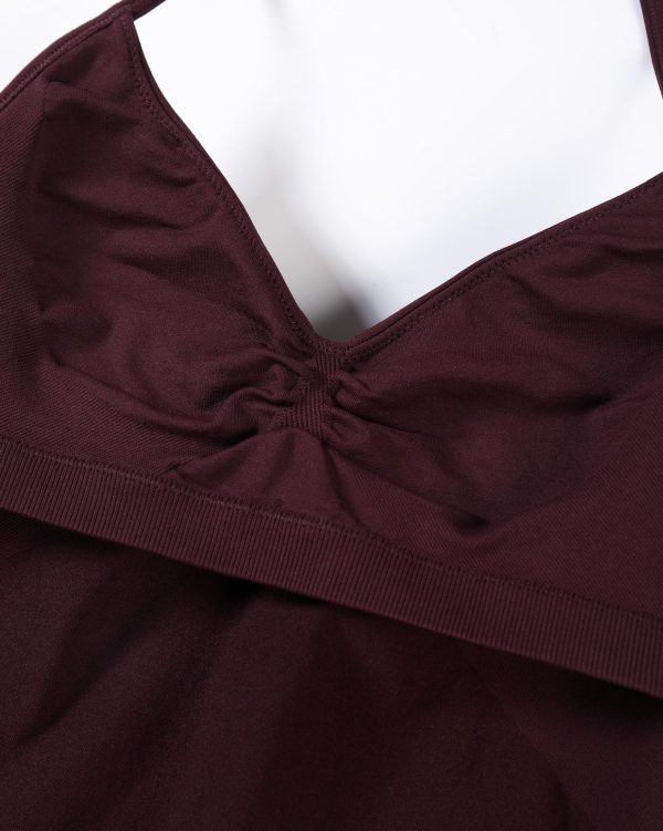 Influence Longline Strappy Workout Halter Tops for Women,Removable Cups Padded Bras Impact Gym Yoga Sleeveless Top