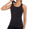 Workout Tank Tops with Built in Bras for Women,Compression Shirt Strappy Back Athletic Yoga Tops