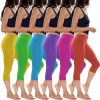 Womens' Capri Length Skinny Pant Leggings | Ultra Soft Active Stretch Pants | Multi Packs & Colors