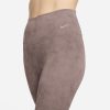 Women's Zenvy Tie-Dye Gentle-Support High-Waisted 7/8 Leggings, Smokey Mauve