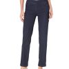 Women's Wide Band Pull-on Relaxed Leg Pant with Tummy Control