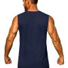 Men's Tank Top UPF 50+ Cotton Sleeveless Shirt Lightweight Casual Gym Workout Shirts Cooling Muscle Tee Shirt