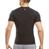 Men's Sauna Suit Shirt Athletic Tee, Short Sleeve Compression T-Shirt, Performance Baselayer Workout Shirt