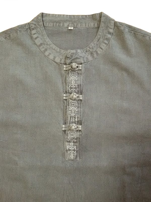 Men Women Cotton 100% Embroidery Shirt or Pants Zen Meditation Clothing