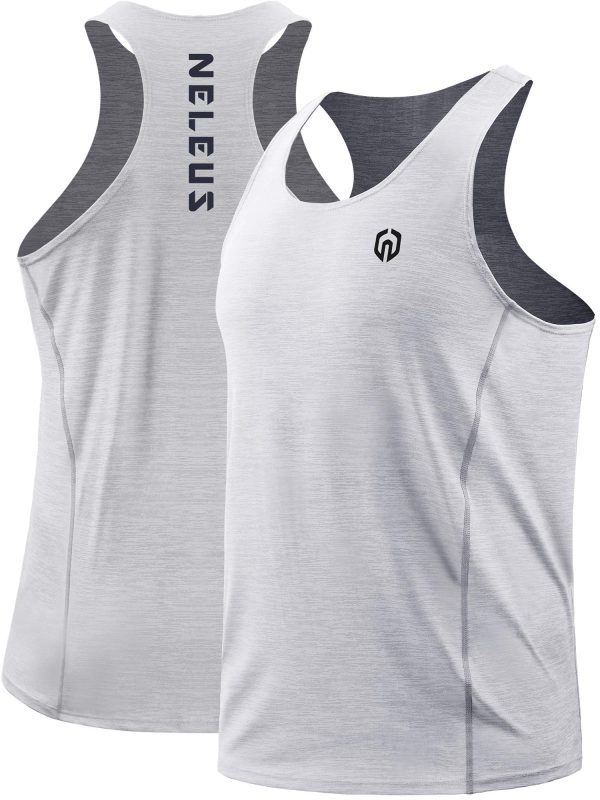 Men's 3 Pack Running Tank Top Dry Fit Y-Back Athletic Workout Tank Tops