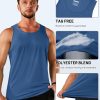 Men's Workout Tank Tops Sleeveless UPF 50+ Summer Sun Shirts Quick Dry for Running Swim Gym Beach