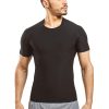 Men's Sauna Suit Shirt Athletic Tee, Short Sleeve Compression T-Shirt, Performance Baselayer Workout Shirt