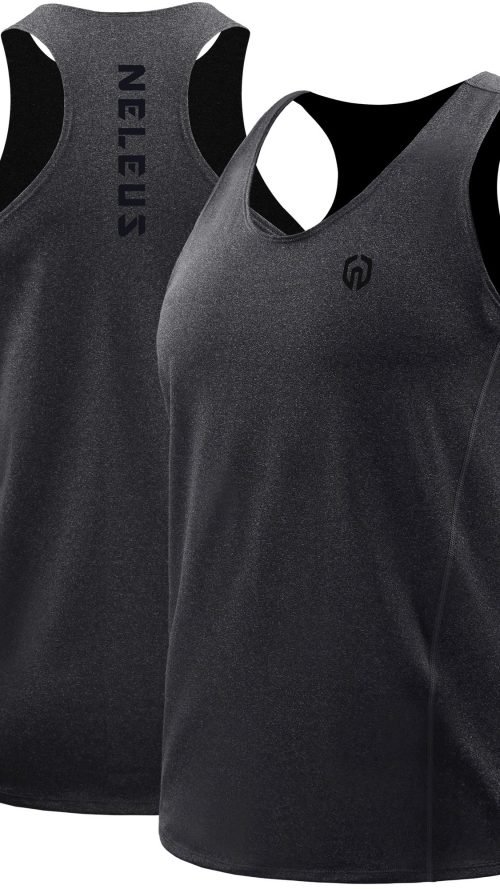 Men's 3 Pack Running Tank Top Dry Fit Y-Back Athletic Workout Tank Tops