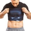 Men's Sauna Suit Shirt Athletic Tee, Short Sleeve Compression T-Shirt, Performance Baselayer Workout Shirt