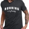 Running Shirts for Men Funny Runner Quotes T-Shirt Quick Dry Athletic Gym Active Tees Moisture Wicking Sport Tops