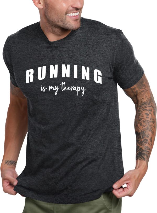Running Shirts for Men Funny Runner Quotes T-Shirt Quick Dry Athletic Gym Active Tees Moisture Wicking Sport Tops