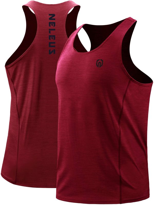 Men's 3 Pack Running Tank Top Dry Fit Y-Back Athletic Workout Tank Tops