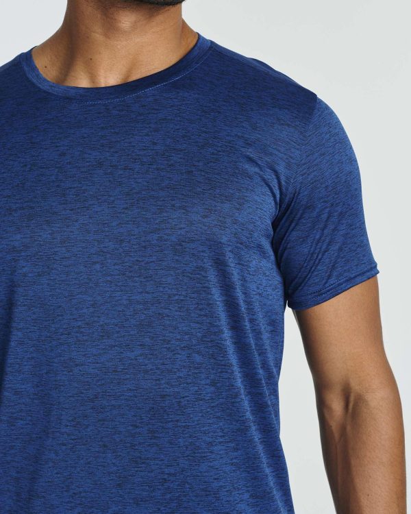 5 Pack: Men’s Short Sleeve Dry Fit Active Crew Neck T Shirt - Athletic Running Gym Workout Tee Tops