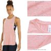 Women's Racerback High Neck Workout Athletic Yoga Muscle Tank Tops