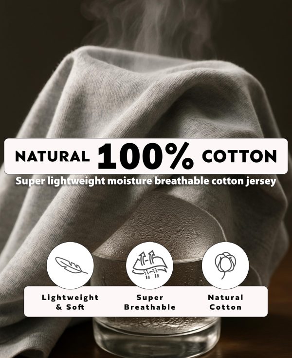 Men's 6 Pack 100% Cotton Jersey Knit Yoga Lounge & Sleep Pajama Pants