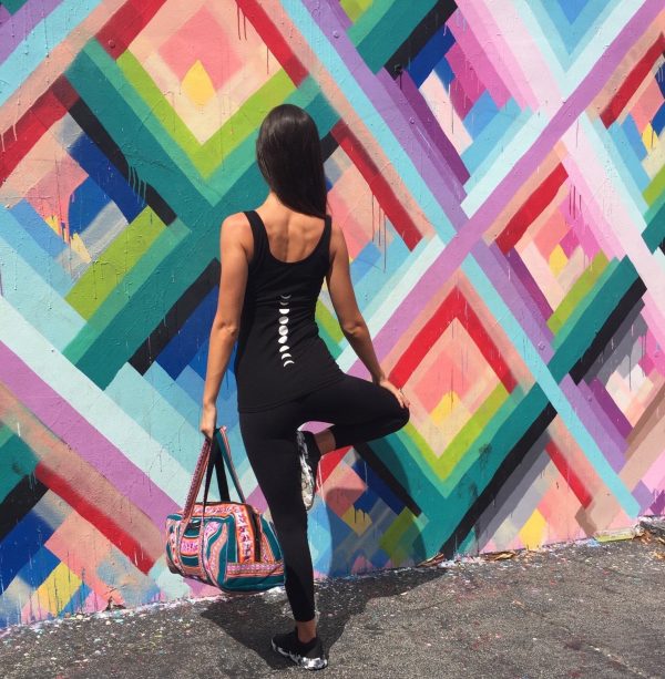 Organic Cotton Yoga Workout Tank Top Moon Phases Shirts Tops Tees Tanks for Women