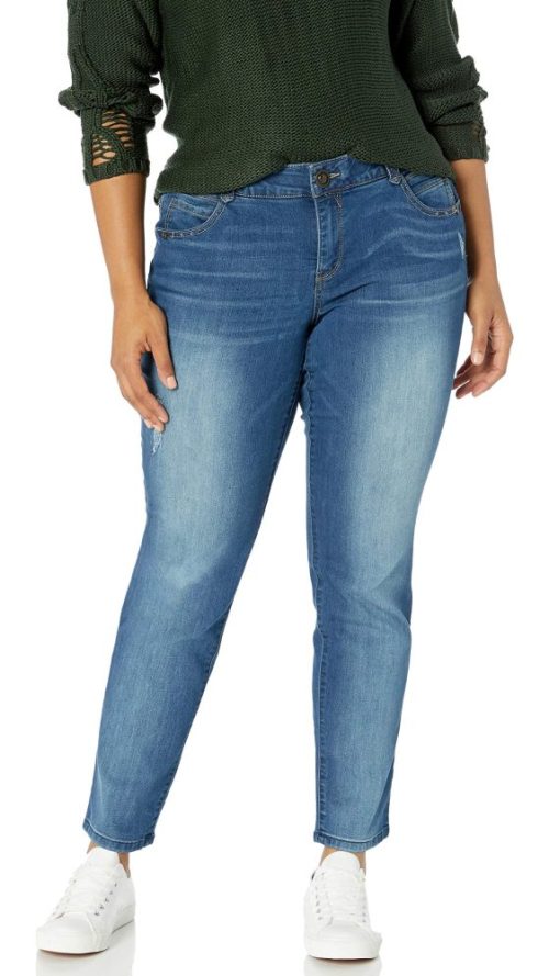 Women's Plus Size Ab Solution Straight Leg Jean
