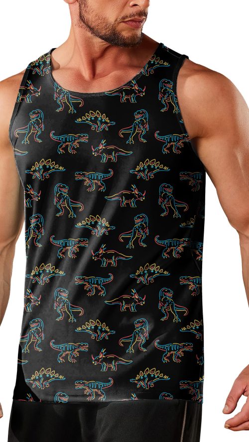 Tank Tops Men Graphic Tank Tops for Men Workout Tank Tops Summer Sleeveless Shirts for Men Sport T-Shirts