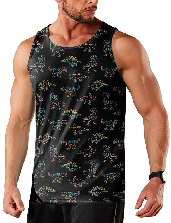 Tank Tops Men Graphic Tank Tops for Men Workout Tank Tops Summer Sleeveless Shirts for Men Sport T-Shirts